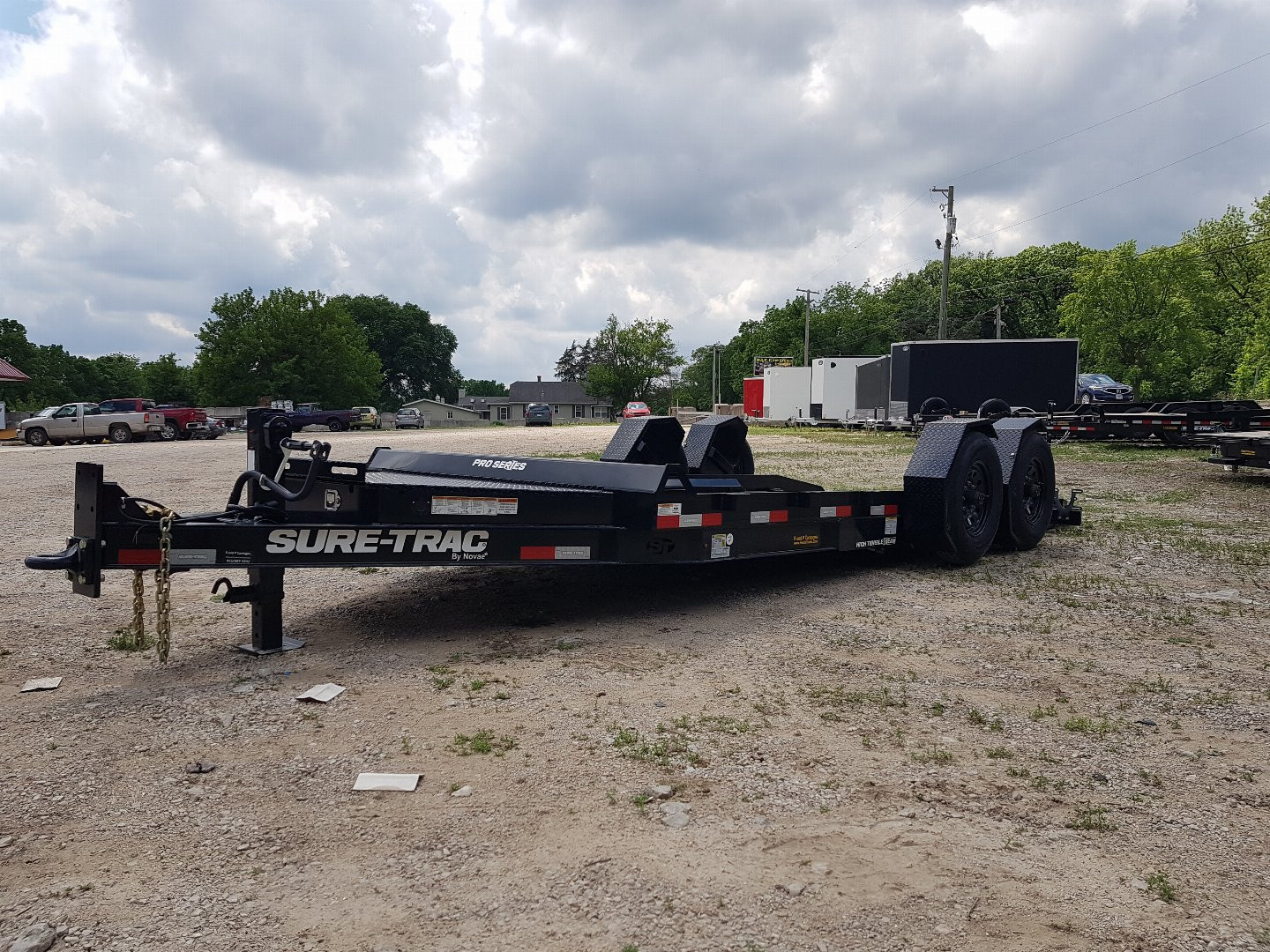 Sure-Trac 7x16 Drop Deck Trailer 15.4K