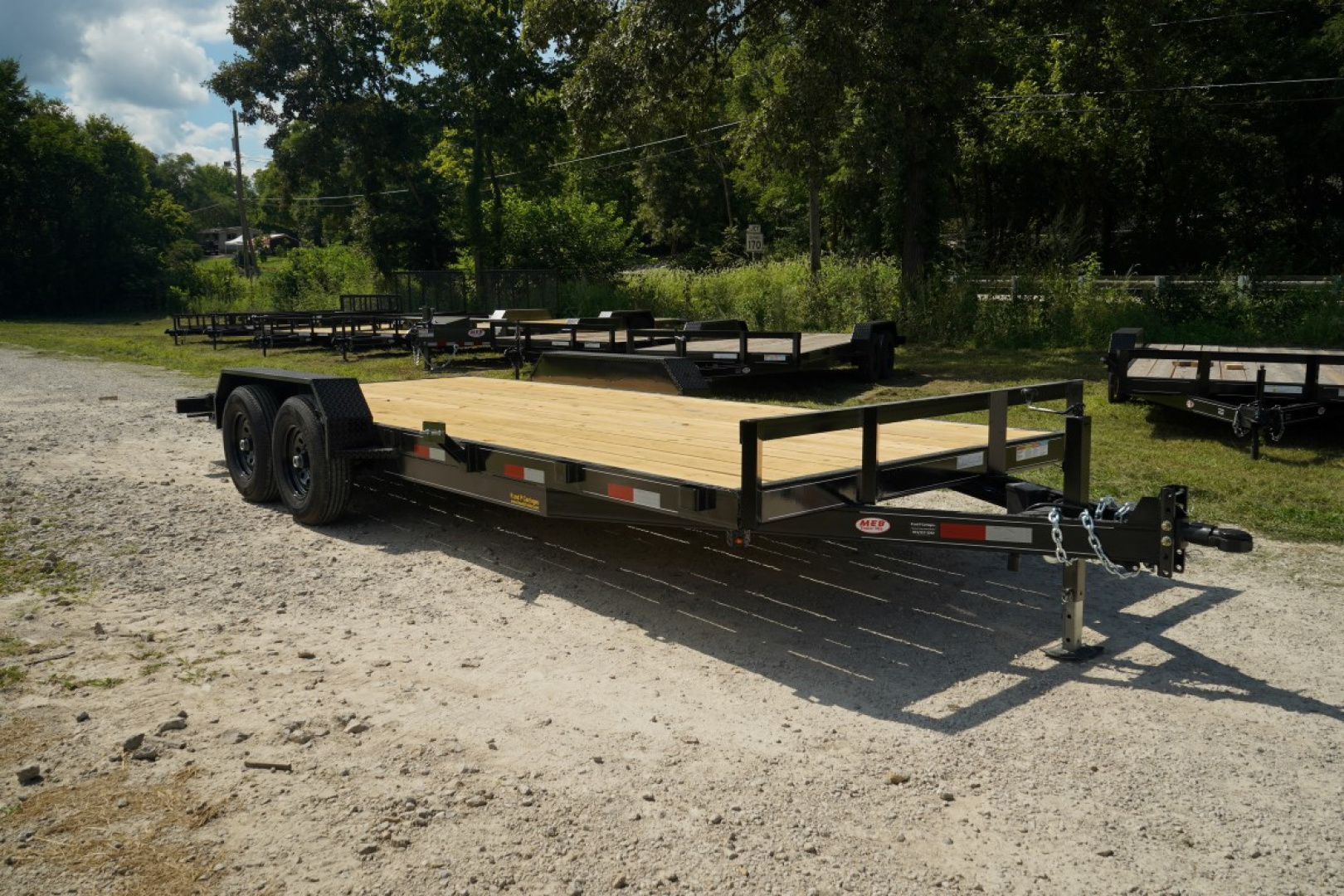 MEB 7x22 Open Deck Auto Hauler